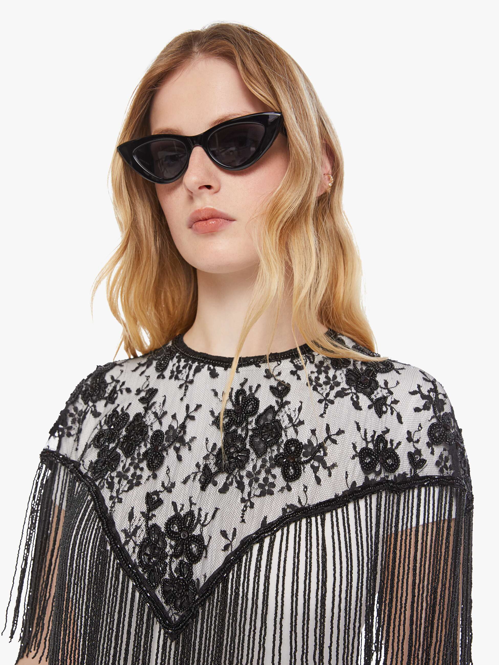 Alix of Bohemia Flou Lace Capelet - Night Ride - Image 6