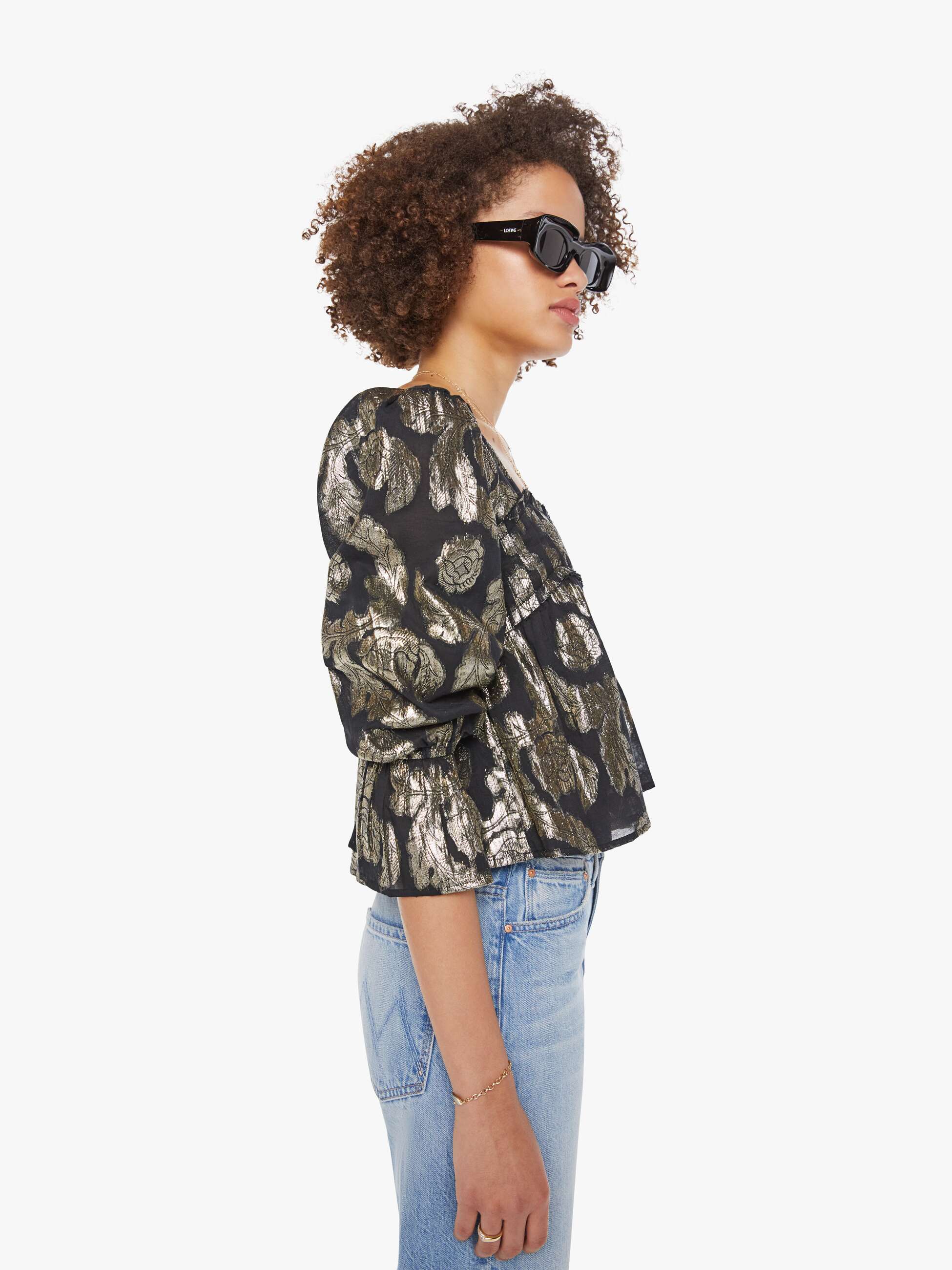Alix of Bohemia Priya Top - Gunmetal - Image 3