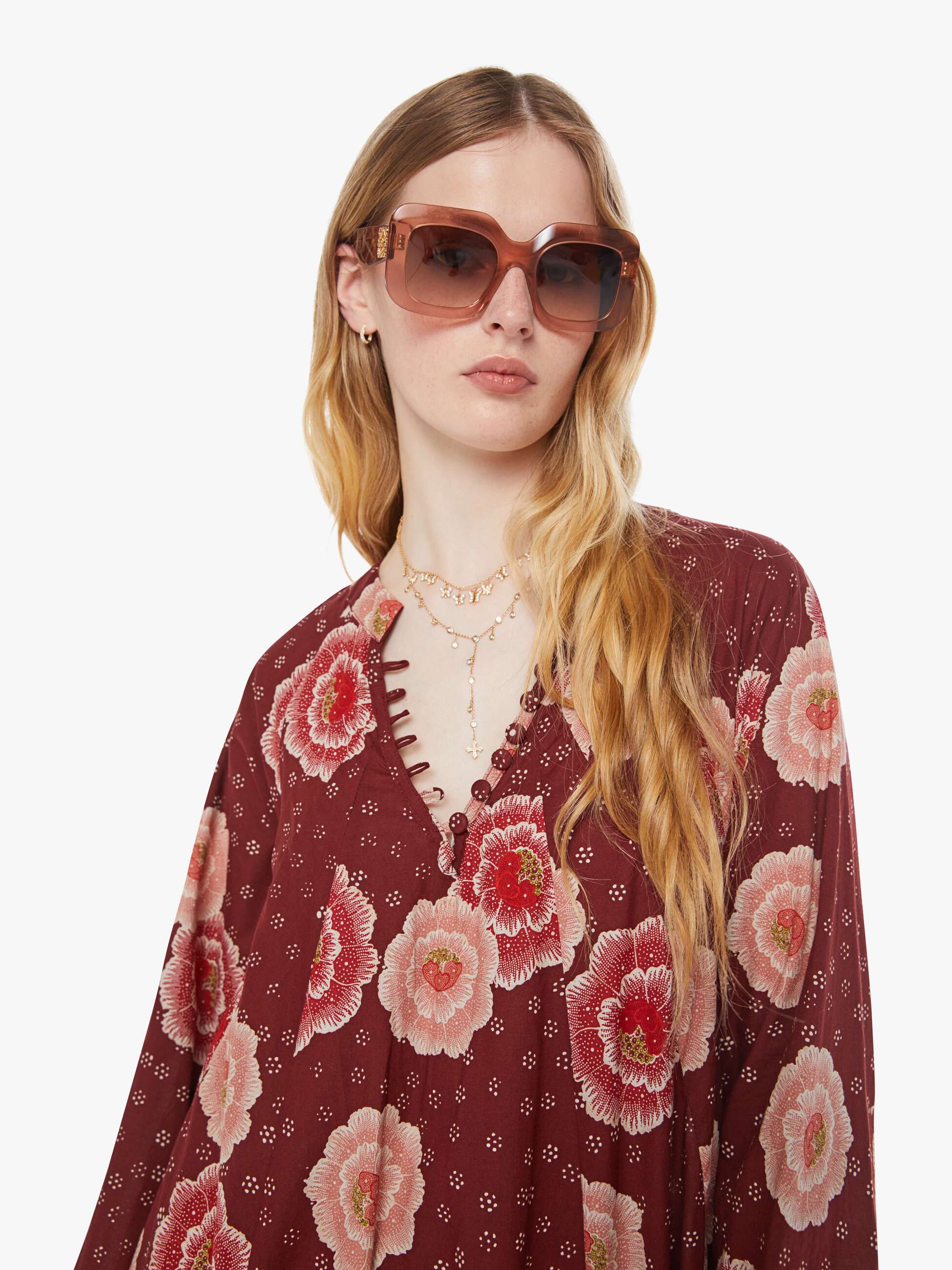 Natalie Martin Fiore Maxi - Poppy Cherry - Image 5
