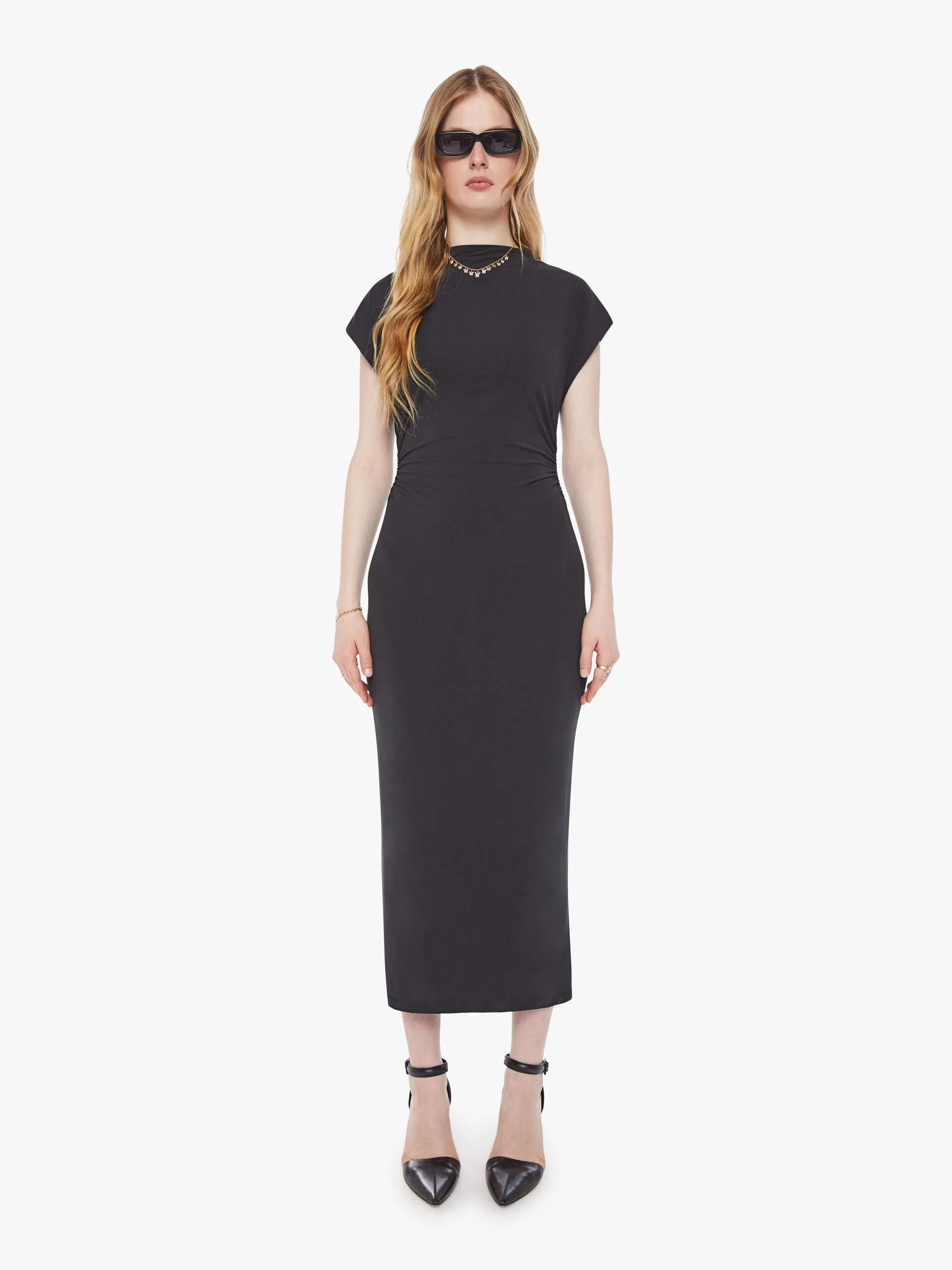 SABLYN Mesa Slouchy Mock Neck Midi - Black - Image 2