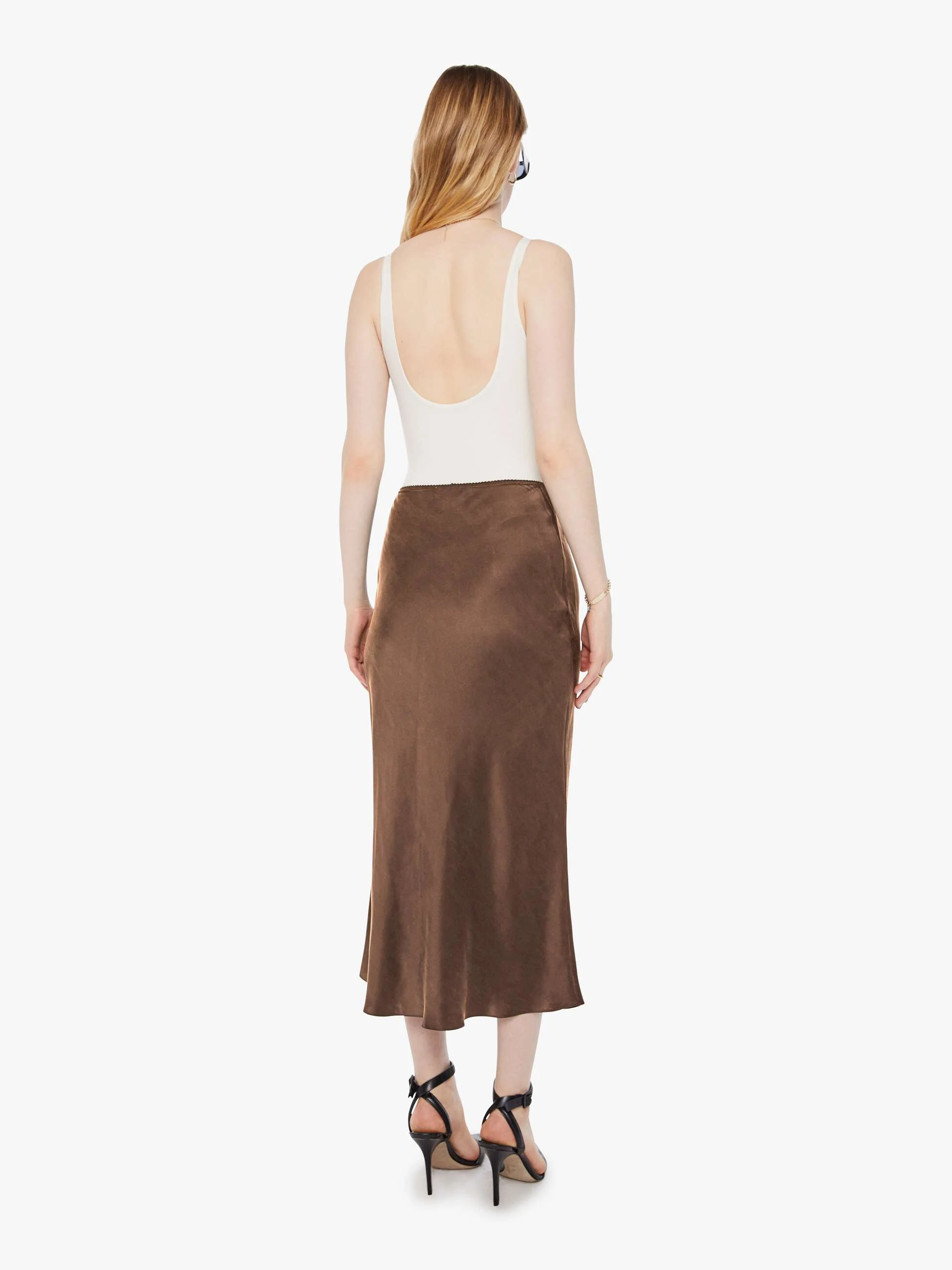 SABLYN Miranda C Scallop Trim Skirt - Swiss Brown - Image 3