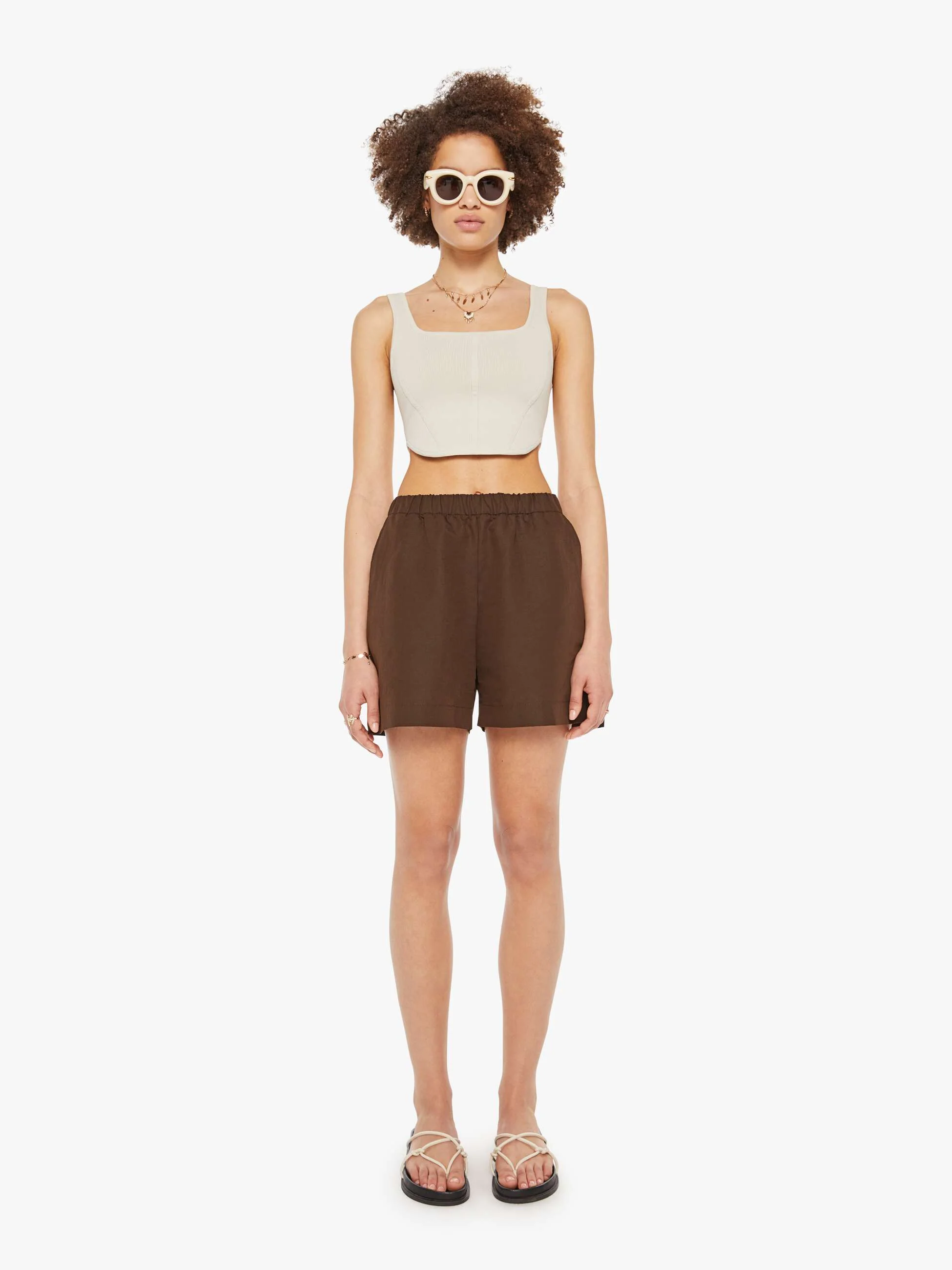 SPRWMN Culotte Shorts - Americano