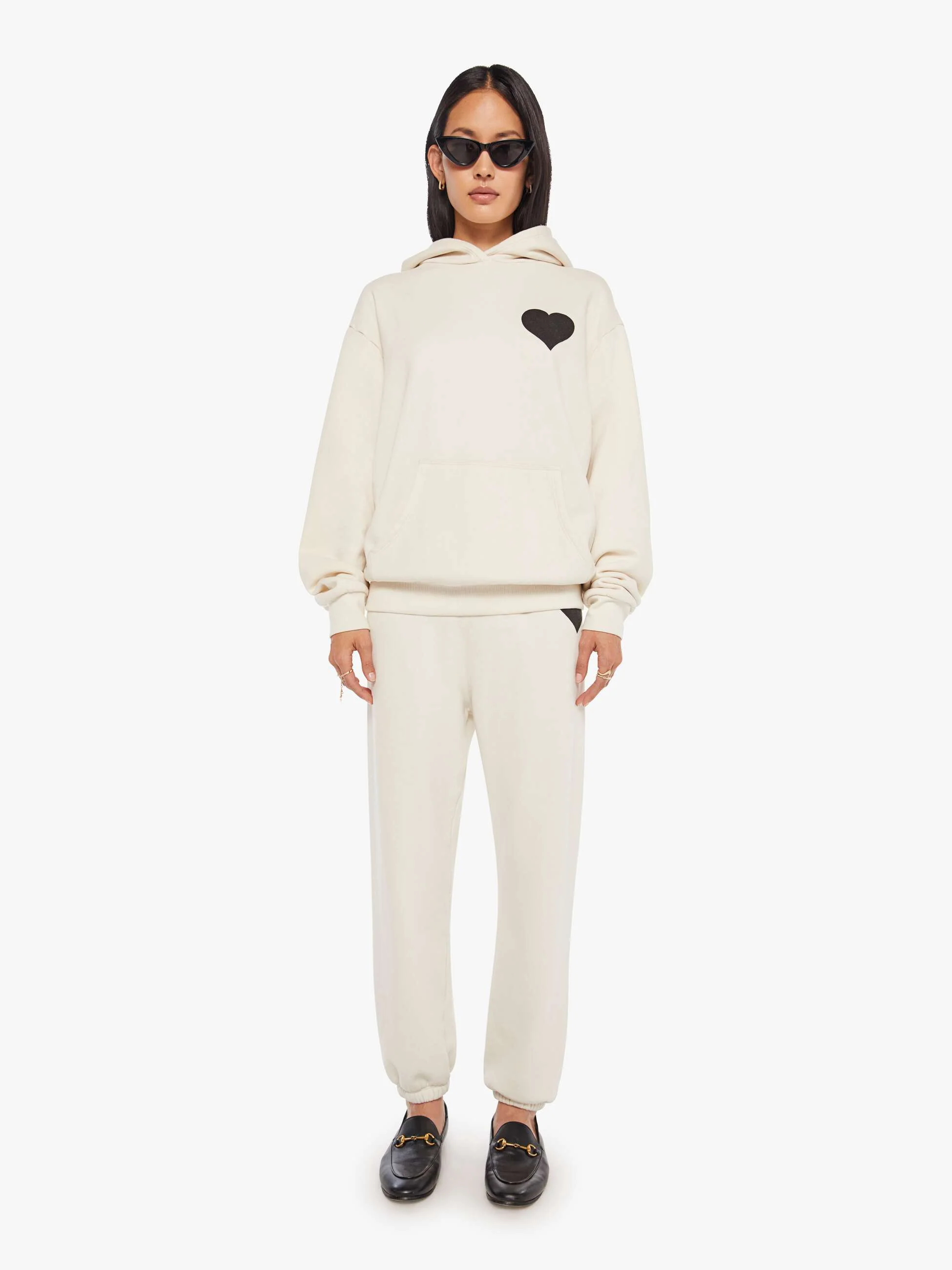 SPRWMN Heart Hoodie - Vintage White - Image 5