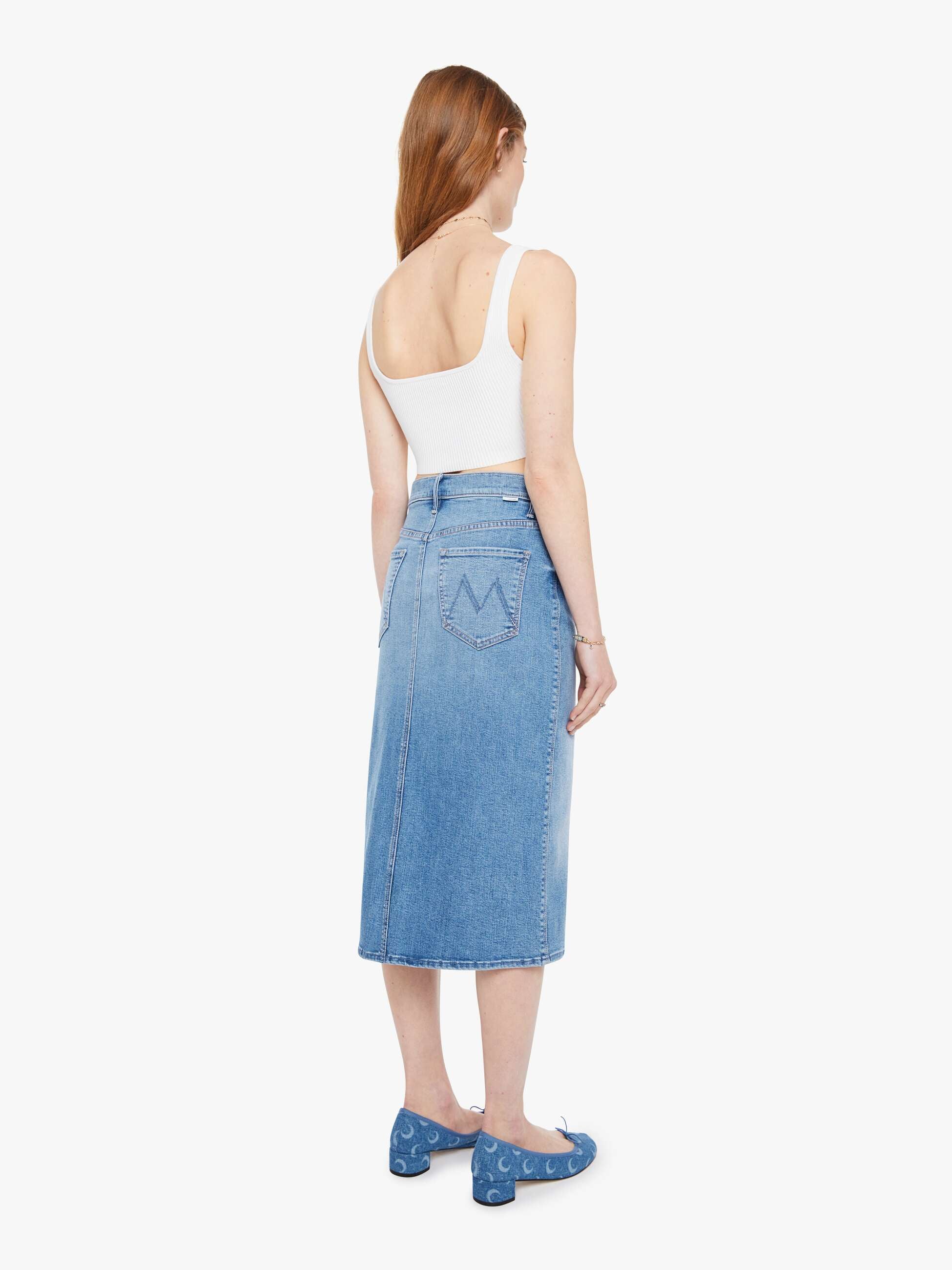 The Swooner Straight A Midi Skirt - Ride Hard, Live Louder - Image 4